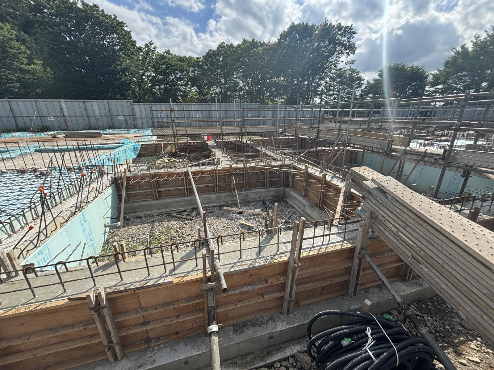 コンクリート工事：コンクリート打設（フレキシブルエリア付近）の写真