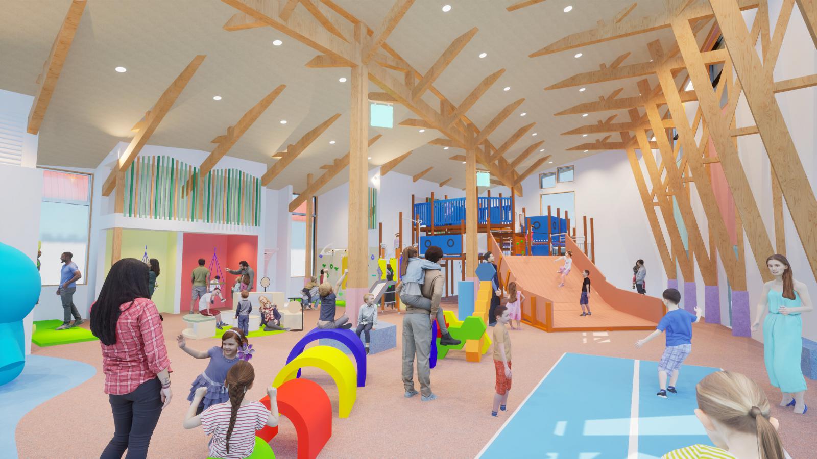 施設東側（大型遊具等）のイメージパース