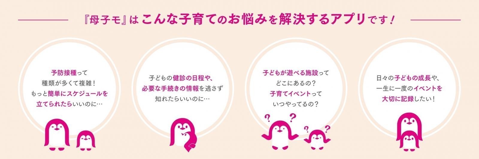 母子もアプリのできること一覧