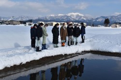 東大通り線の南側の涵養池の様子