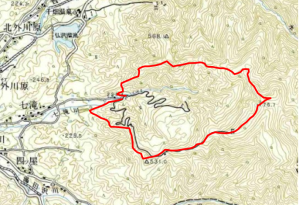 七滝山地図