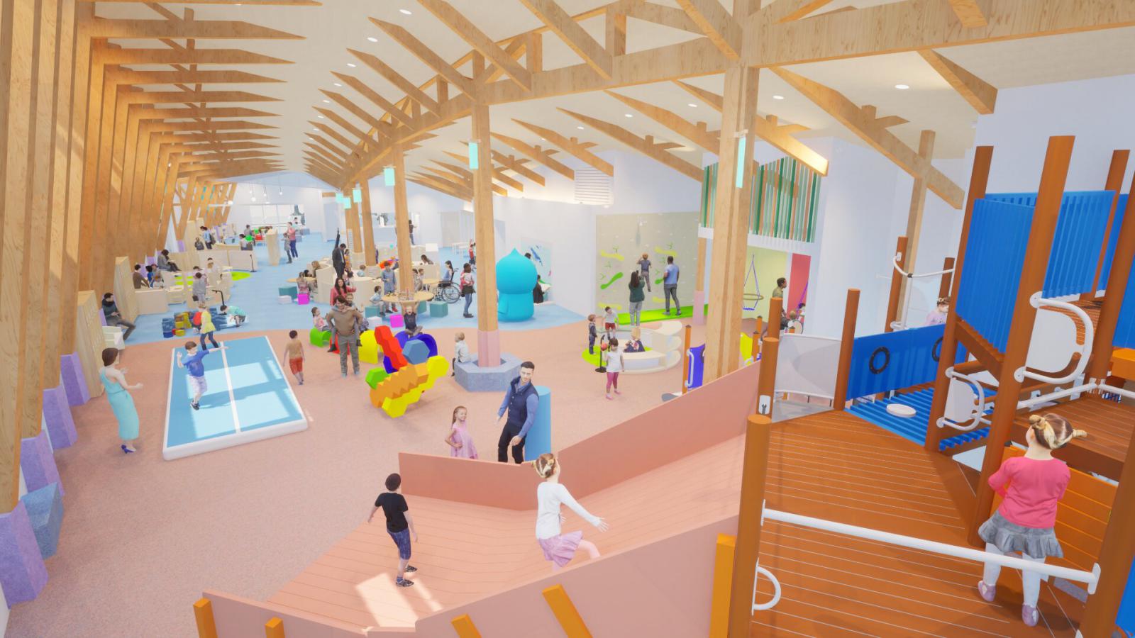 施設東側のイメージパース