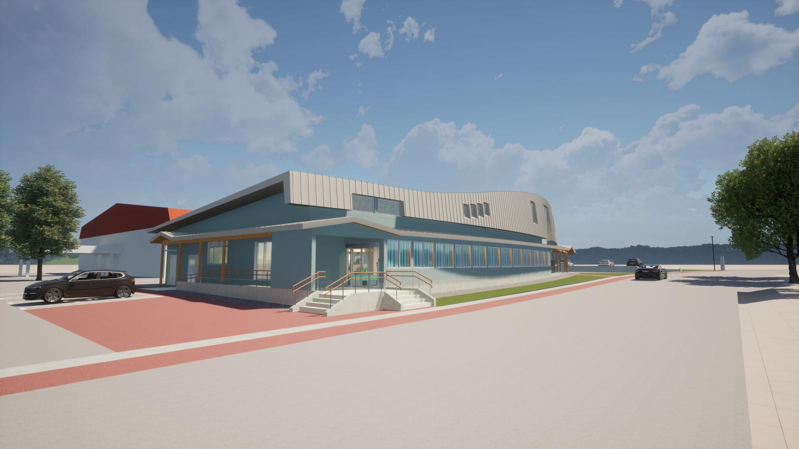 施設西側のイメージパース