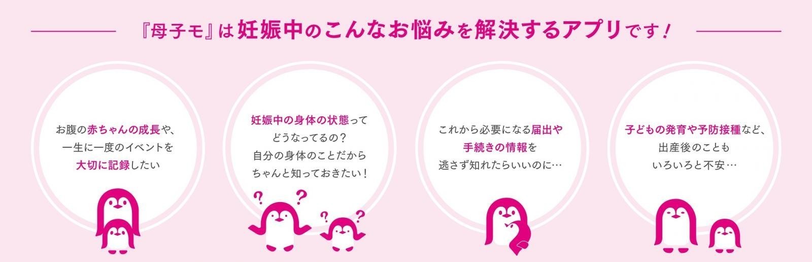 母子もアプリで解決できる、妊娠中のお悩み一覧
