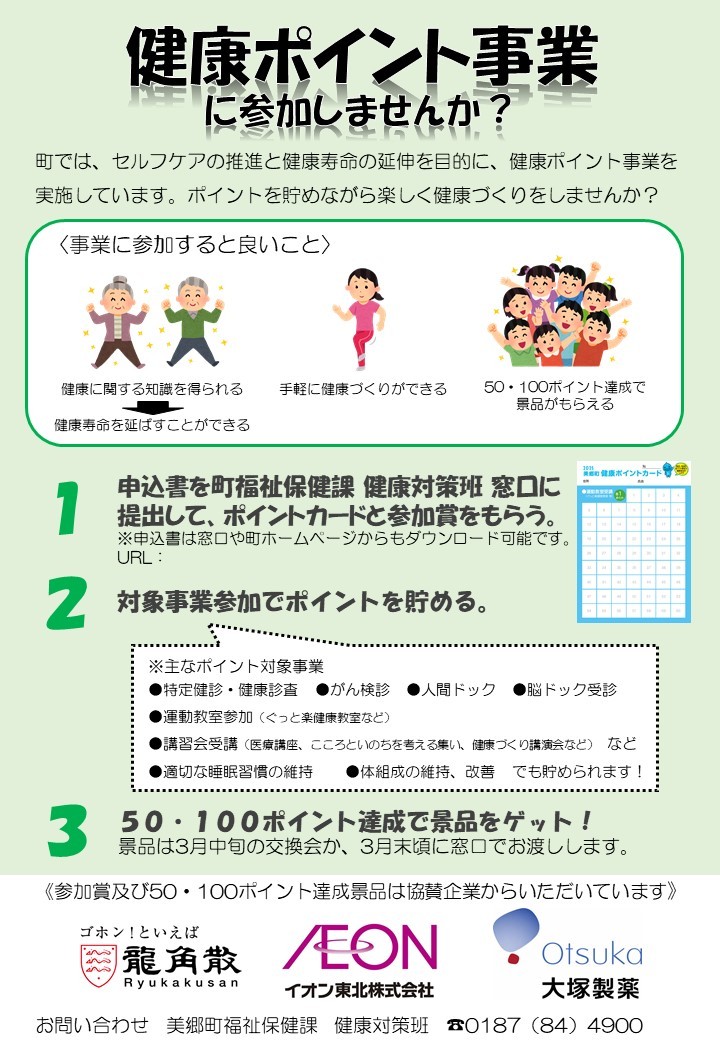 健康ポイント事業説明画像