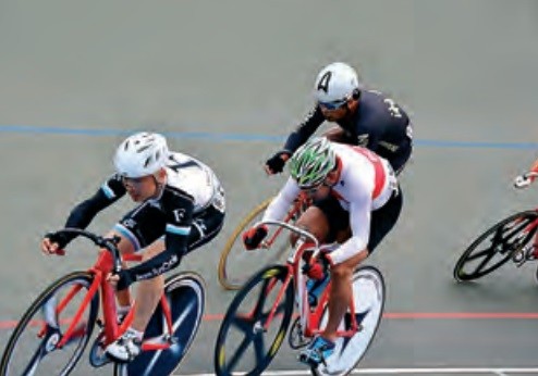 自転車競技場の様子